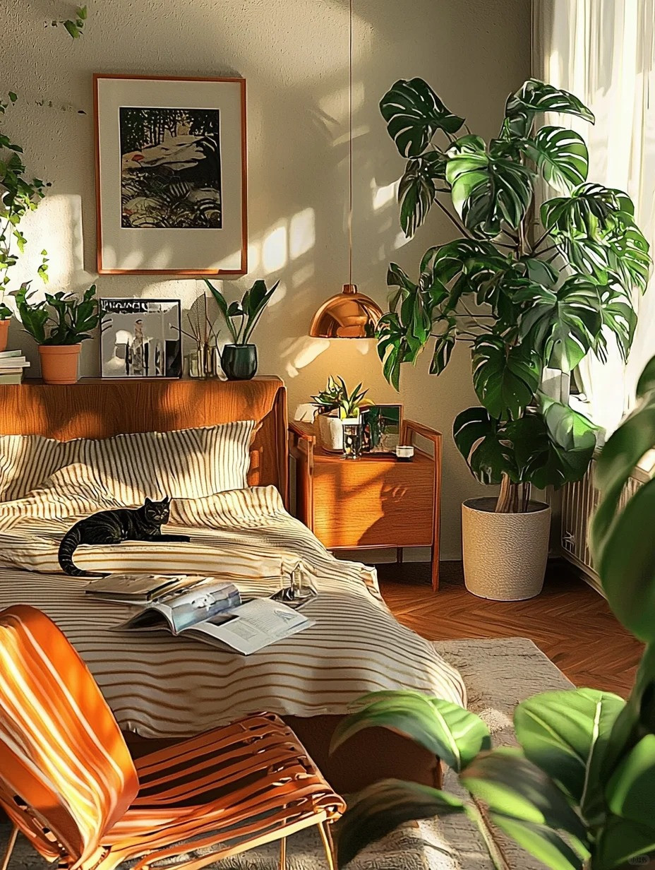 5. Cây cảnh: Trầu bà lá xẻ. Lá của trầu bà lá xẻ có hình dạng độc đáo, xen kẽ các mảng màu xanh đậm và xanh nhạt, có giá trị trang trí cao. Dù được để trong phòng khách, phòng ngủ, phòng làm việc hay ban công, nó đều có thể mang lại cho người ta cảm giác trang nhã và quý phái. 