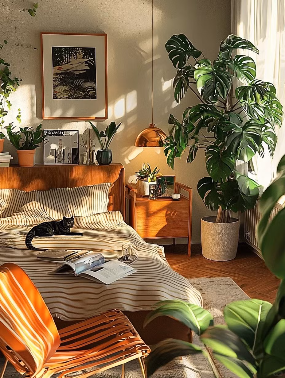 5. Cây cảnh: Trầu bà lá xẻ. Lá của trầu bà lá xẻ có hình dạng độc đáo, xen kẽ các mảng màu xanh đậm và xanh nhạt, có giá trị trang trí cao. Dù được để trong phòng khách, phòng ngủ, phòng làm việc hay ban công, nó đều có thể mang lại cho người ta cảm giác trang nhã và quý phái. 