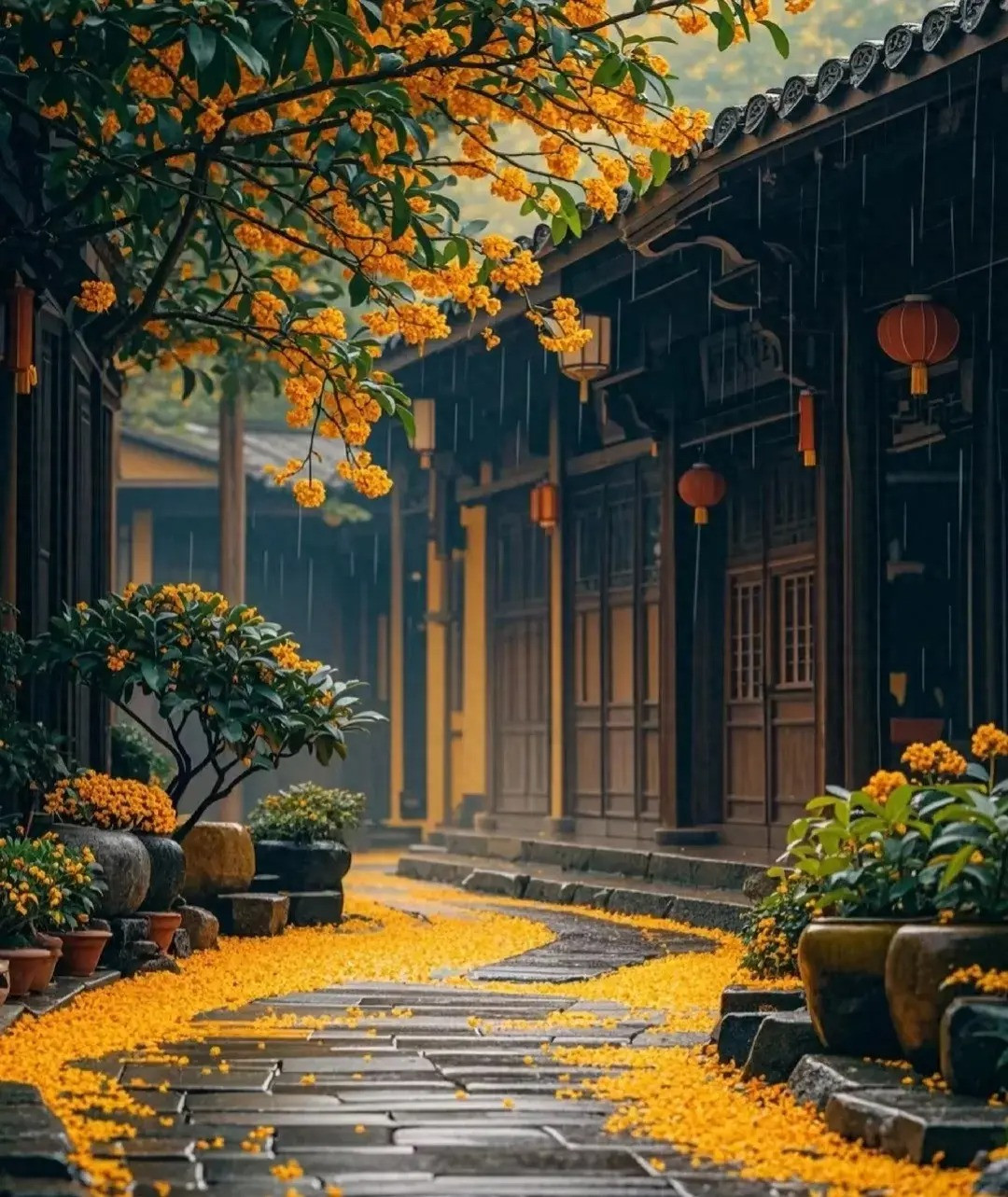  Cây mộc hương ra rất ít quả, thường nở vào mùa xuân và có kích thước nhỏ, màu xanh lục và có hạt. Sự khác biệt giữa các loài mộc hương chủ yếu nằm ở màu sắc hoa: hoa vàng cam và hoa màu trắng hanh vàng.