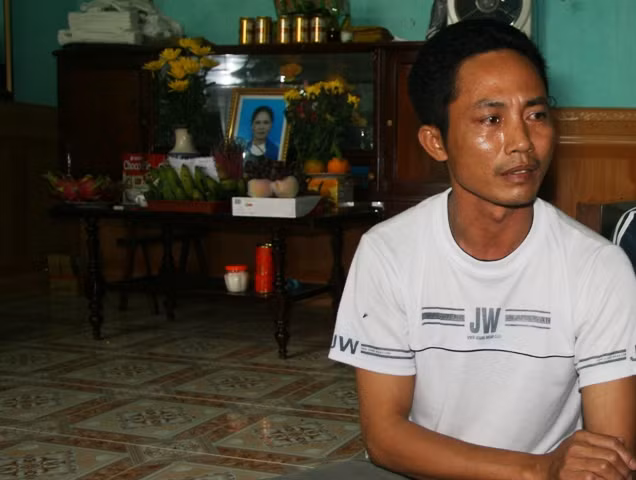 Anh Tô Trọng Đạt mong sớm làm rõ cái chết oan khuất của vợ mình