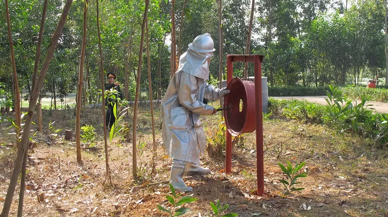 Mục đích diễn tập nhằm huấn luyện cho cán bộ, chiến sĩ trong đơn vị nâng cao trình độ về tổ chức chỉ huy, hiệp đồng và thực hành PCCC khi có tình huống xảy ra. Trên cơ sở đó, đơn vị xây dựng kế hoạch sát với đặc điểm, tình hình nhiệm vụ, bổ sung lực lượng, bố trí hợp lý, tính toán các nhu cầu bảo đảm đầy đủ, kịp thời nhằm nâng cao hiệu quả công tác PCCC.