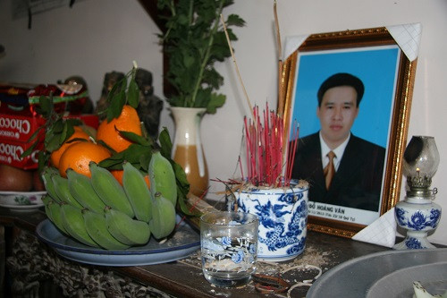 Di ảnh nạn nhân Đỗ Hoàng Văn.