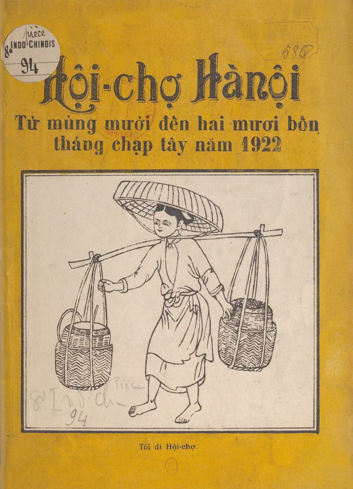 Trang bìa ấn phẩm về Hội chợ Hà Nội năm 1922.