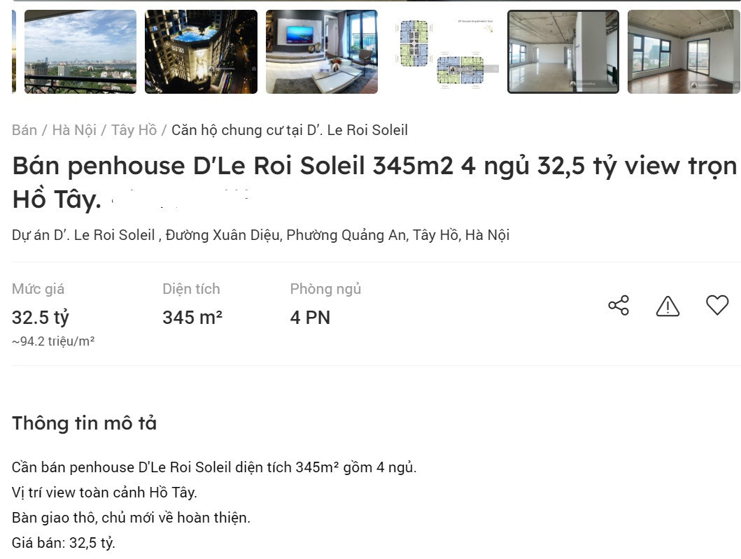 Giật mình những căn hộ được rao bán giá chỉ dành cho giới siêu giàu Giat minh nhung can ho duoc rao ban gia chi danh cho gioi sieu giau