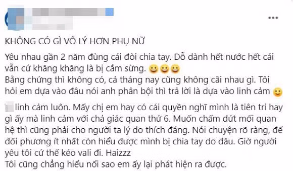 Cô gái khăng khăng chia tay vì linh cảm bị phản bội Co gai khang khang chia tay vi linh cam bi phan boi