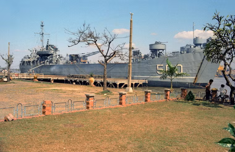 Chiến hạm HQ-500 của hải quân Sài Gòn.