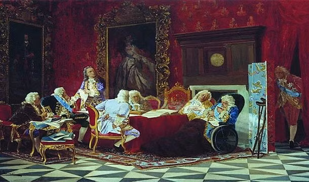 22. Mặc dù được đưa lên ngôi như một bù nhìn, nữ hoàng Anna của Nga đã xây dựng được thực quyền bằng một chế độ khủng bố dựa trên lực lượng cận vệ và giới quý tộc thiểu số. Bà rất thích những trò đùa tai ác, như cho rung chuông cứu hỏa trên toàn St. Peterburg khiến dân chúng hoảng loạn.