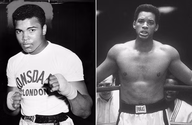 Will Smith nhập vai đạt hơn bất cứ đàn anh nào trong hình ảnh tay đấm da màu huyền thoại Muhammad Ali trong phim “Ali” (2001).