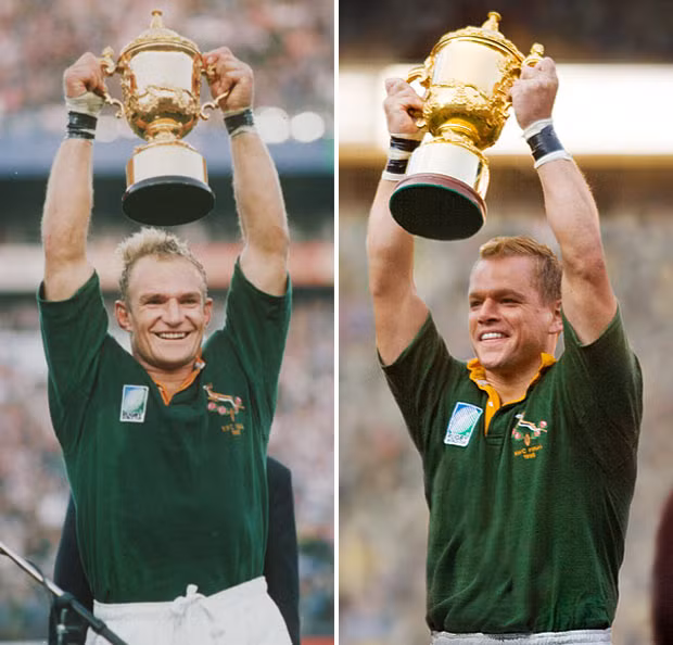 Nam diễn viên Damon rất thành công với vai VĐV bóng bầu dục Francois Pienaar trong bộ phim “Invictus”.