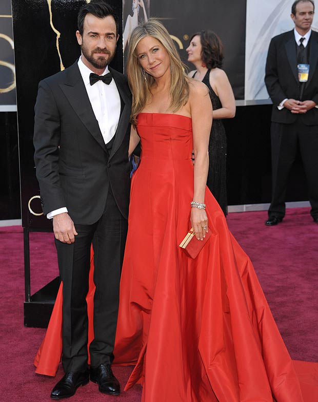 Jennifer Aniston và chồng chưa cưới.