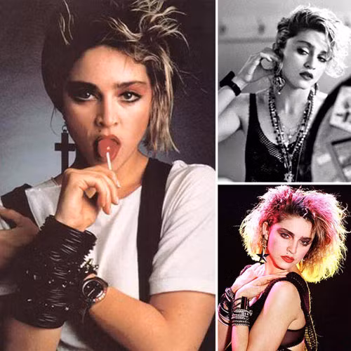 Một trong những xu hướng cực cool của thập niên 80 mà Madonna phát động là chỉ đeo một chiếc hoa tai. Đó thường là những chiếc hoa tai oversize, hoặc hoa tai đúc cá tính.