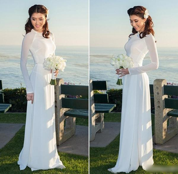 Ba xa Mac Van Khoa va dan co dau Vbiz chuong ao dai trang-Hinh-8