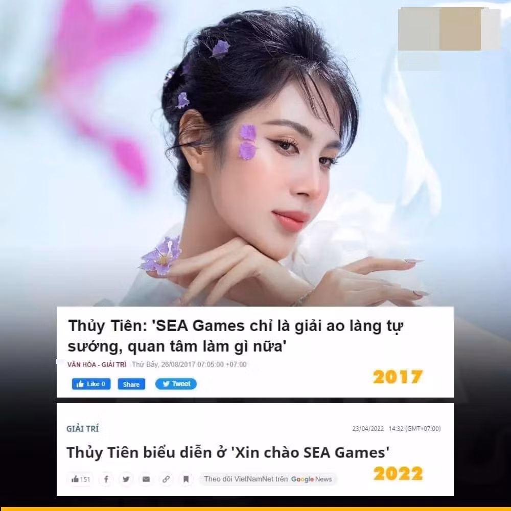 Thuy Tien dam mua hat, chang duoc thuong ma con bi 'khia'