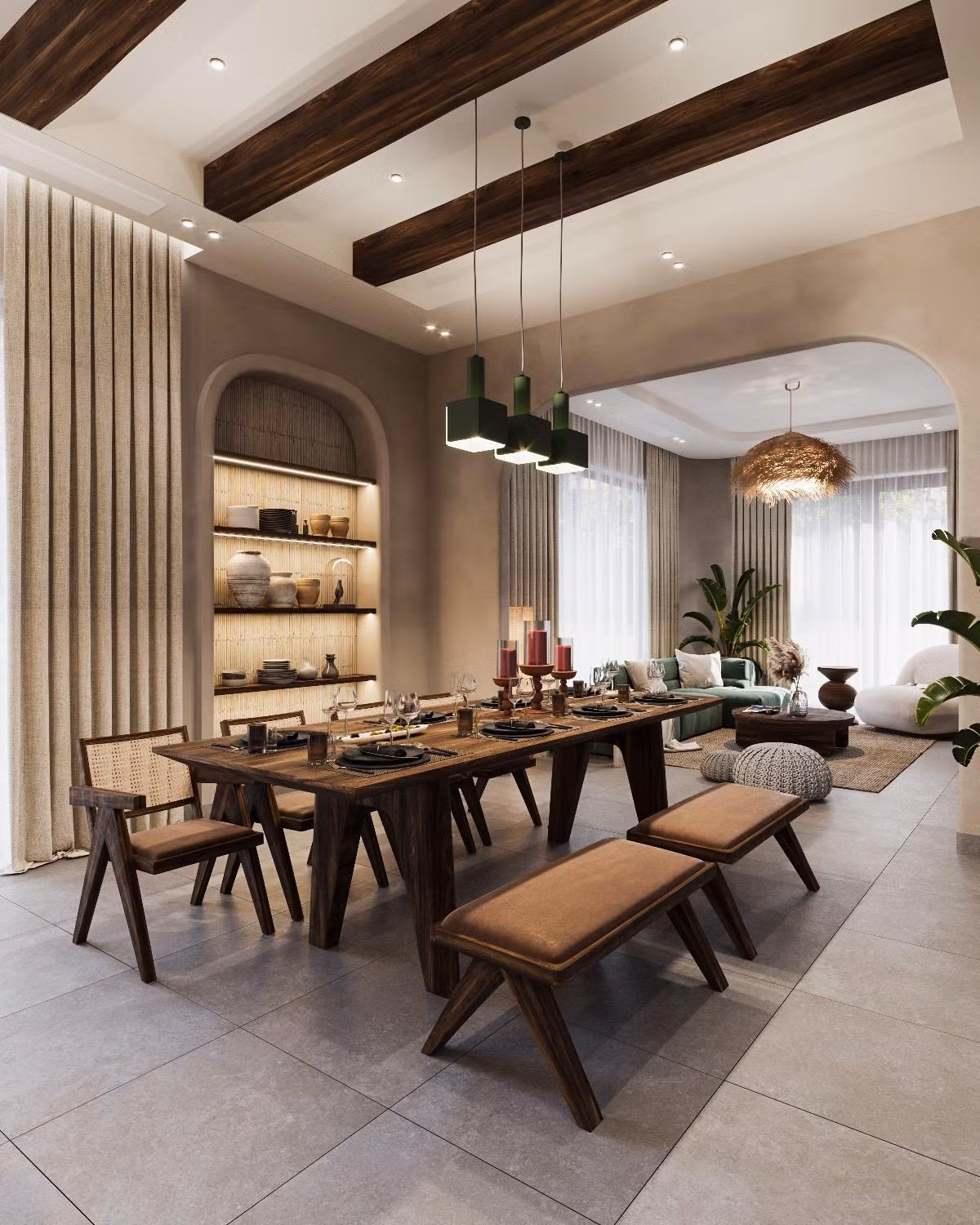 Villa uon luon nhu song bien, o cua tao hieu ung anh sang-Hinh-4