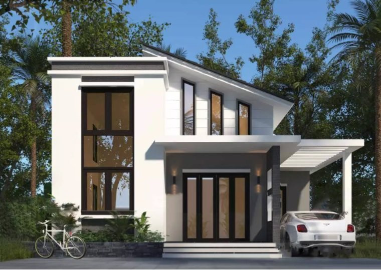 5 mau nha cap 4 mai lech day du tien nghi lai thoang mat