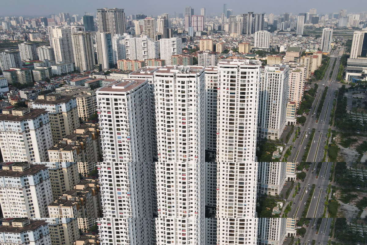 Chung cu day dac, san sat o phia tay Ha Noi