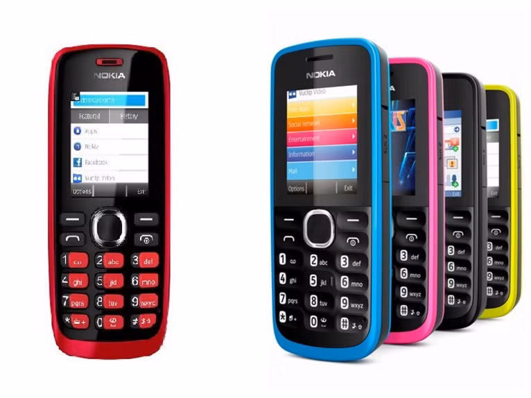 6. Nokia 112 và 110 Cho đến nay nhiều người vẫn có thói quen dùng thêm điện thoại cục gạch Nokia song song với chiếc smartphone khác của họ. Máy 112 và 110 đời mới khá khỏe, nếu rơi xuống nước, tỉ lệ bị hỏng sẽ ít hơn các dòng máy thông minh hiện đại.