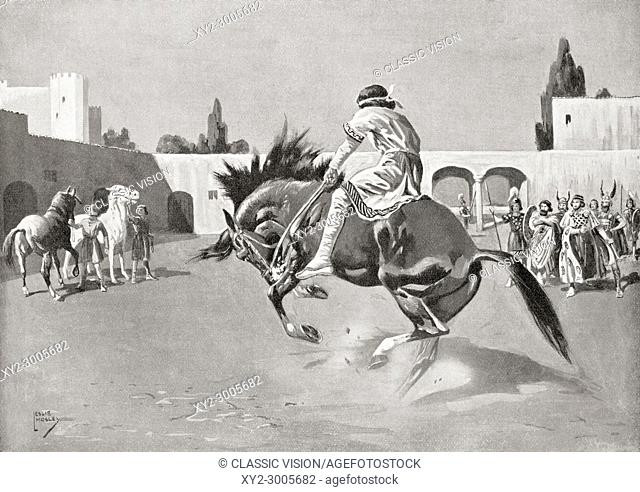 Tại kinh đô của Byzantine, ban đầu ông làm người quản ngựa trong tư gia của Theophilitzes – người bác của Hoàng đế Michael III – vào năm 866.