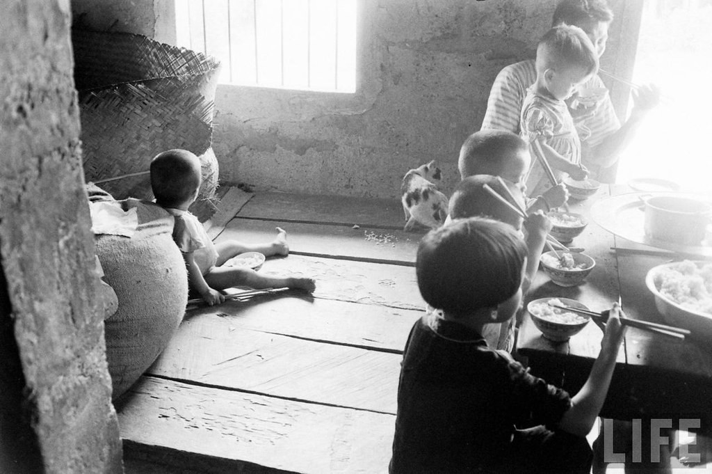 Bữa trưa của trẻ con nhà nghèo.