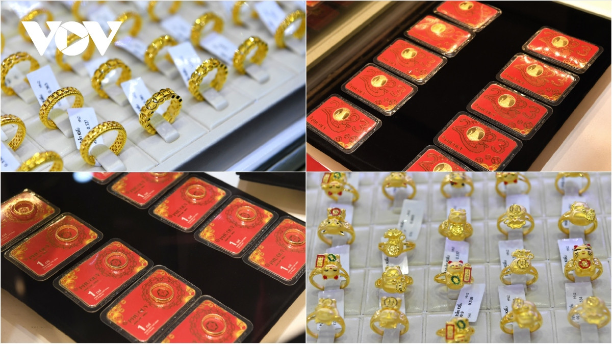 Cũng theo anh Thuyết, ngày vía Thần tài mọi người thường mua các sản phẩm có trọng lượng nhỏ từ nửa chỉ đến 1 chỉ là nhiều.