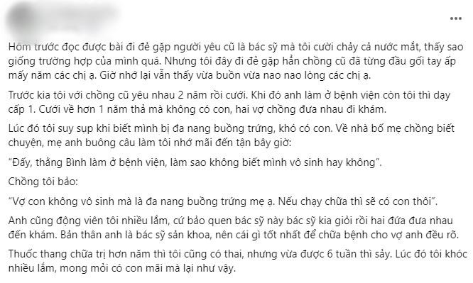 Vừa lên bàn mổ, sản phụ muốn bỏ chạy khi thấy chồng cũ Vua len ban mo, san phu muon bo chay khi thay chong cu