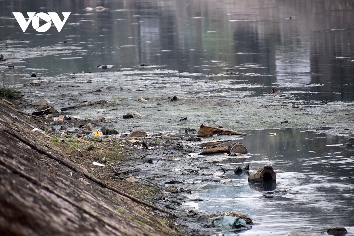 Tình trạng rác thải, sình lầy lưu cữu nhưng lâu không được nạo vét.