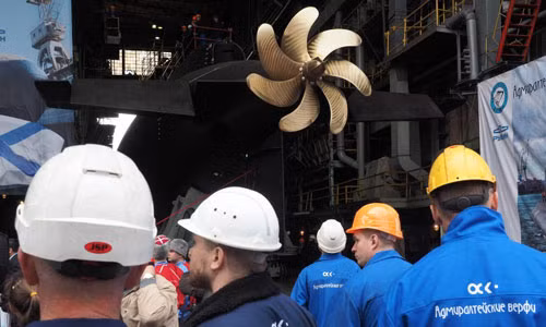 Quang cảnh lễ hạ thủy tàu ngầm Kilo.