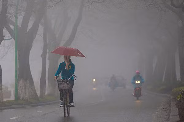 Du bao thoi tiet 3/2: Mien Bac suong mu kem mua phun, nom am