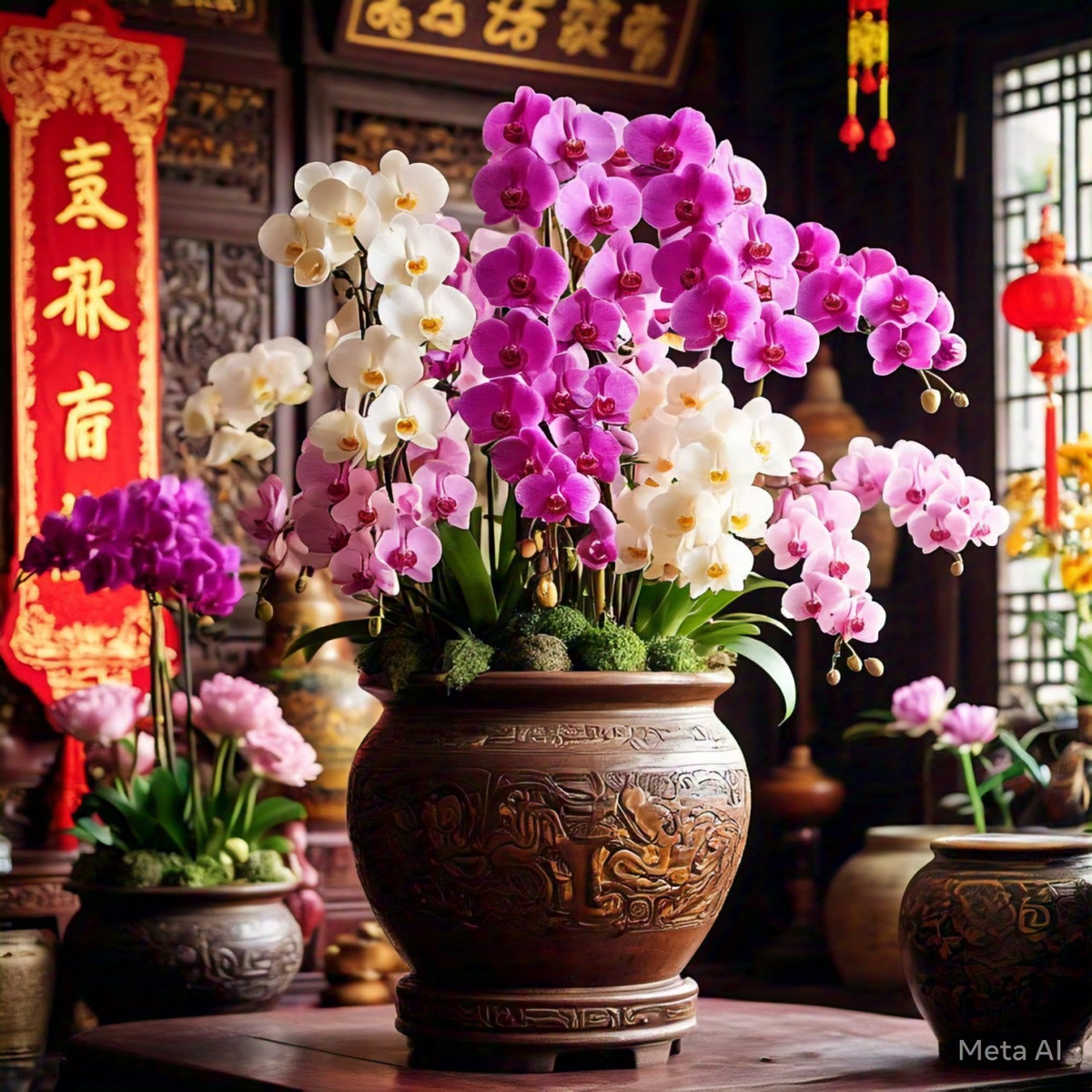  Vẻ ngoài lộng lẫy, lễ hội, ý nghĩa chào đón năm mới tốt lành nên lan hồ điệp là loài hoa được bán chạy vào Tết Nguyên đán. Nhà nào cũng muốn trưng một bình hoa lộng lẫy, sang chảnh và tốt lành trong nhà. 