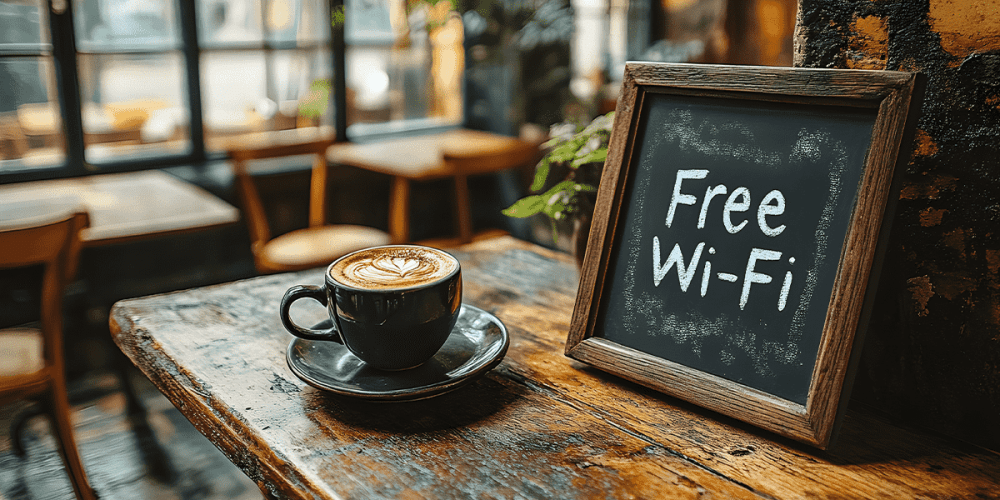 Cảnh giác với các mạng Wi-Fi giả mạo có tên gần giống với địa điểm uy tín nhưng chứa lỗi chính tả. (Ảnh: Rightworks)