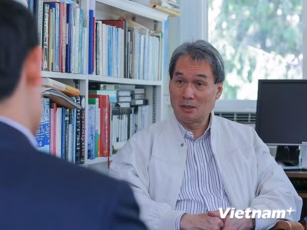 Tiến sỹ Ngô Như Bình, Chủ nhiệm Chương trình Tiếng Việt thuộc Bộ môn Văn minh và Ngôn ngữ Đông Á, Đại học Harvard. Ảnh: Quang Tuyến-Lê Dương/Vietnam+