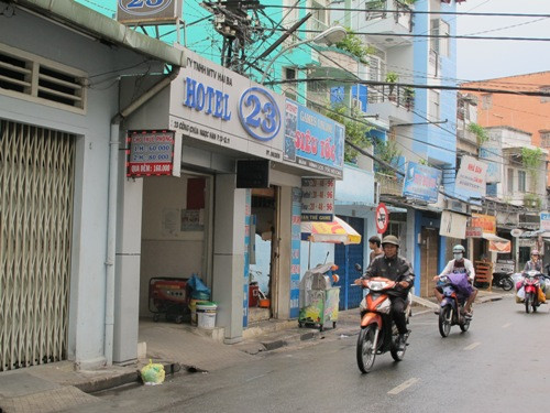 Khách sạn 23, nơi xảy ra án mạng.