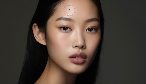 1. Nốt ruồi trên trán. Nốt ruồi trên trán là biểu tượng quan trọng nhất cho sự tái sinh của một vị Bồ Tát và tượng trưng cho thành tựu cao nhất. Điều này là do vết nốt ruồi trên trán thường được coi là dấu vết của Quan âm nghìn tay để lại.