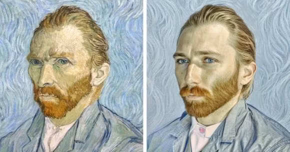 Chân dung tự họa của Vincent Van Gogh.