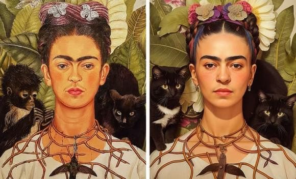 Chân dung tự họa của Frida Kahlo.
