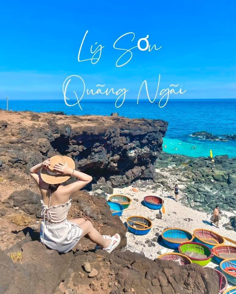 Vi vu tren hon dao Ly Son xinh dep