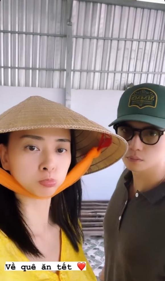 Huy Tran theo Ngo Thanh Van ve que an Tet, khoe nhan sac rang ngoi-Hinh-3