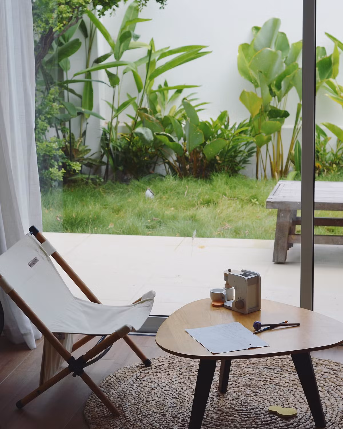 Góc uống trà, đọc sách.