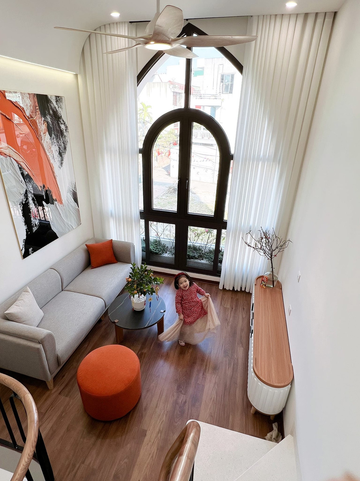 Ngoi nha 33m2 o Ha Noi du be ca Koi, tieu canh-Hinh-5