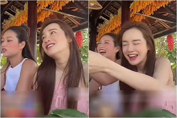 Nha Phuong gay tranh cai vi cach an la lung tren livestream