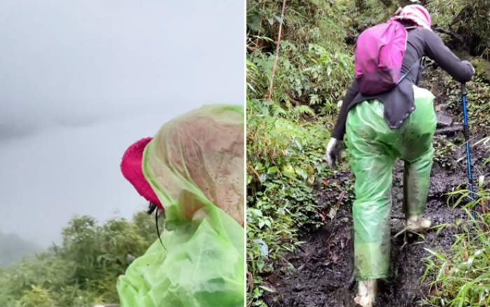 Co gai di trekking de 