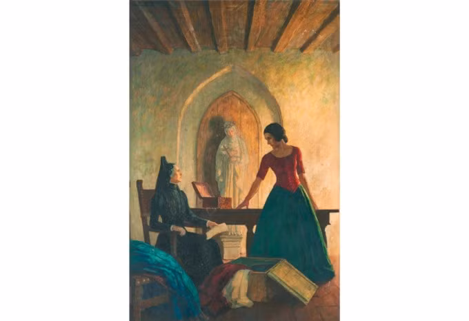 Dang anh buc tranh cu, nguoi phu nu bat ngo boi loi nha tham dinh: