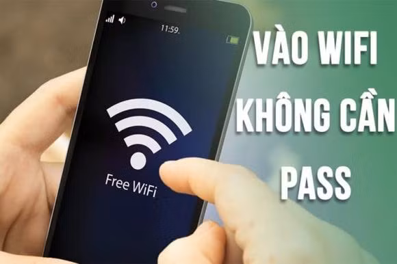 Bat nut nay tren dien thoai bat Wifi mien phi, khong can mat khau