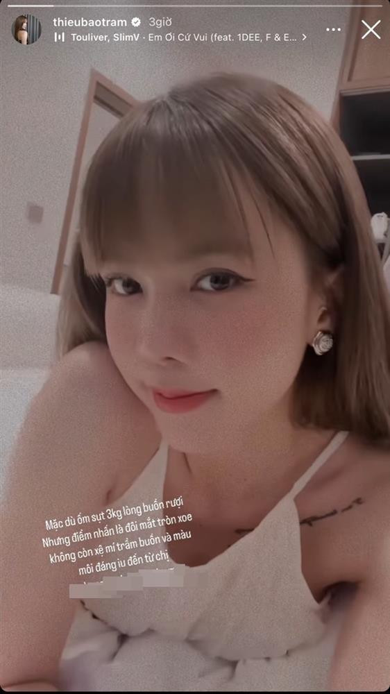 Thieu Bao Tram sut can, sap mat hinh the trong mo?