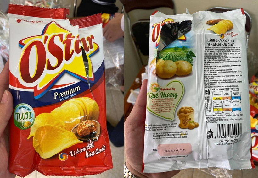 Khach hang buc xuc vi nhieu goi Snack O’star rong ruot