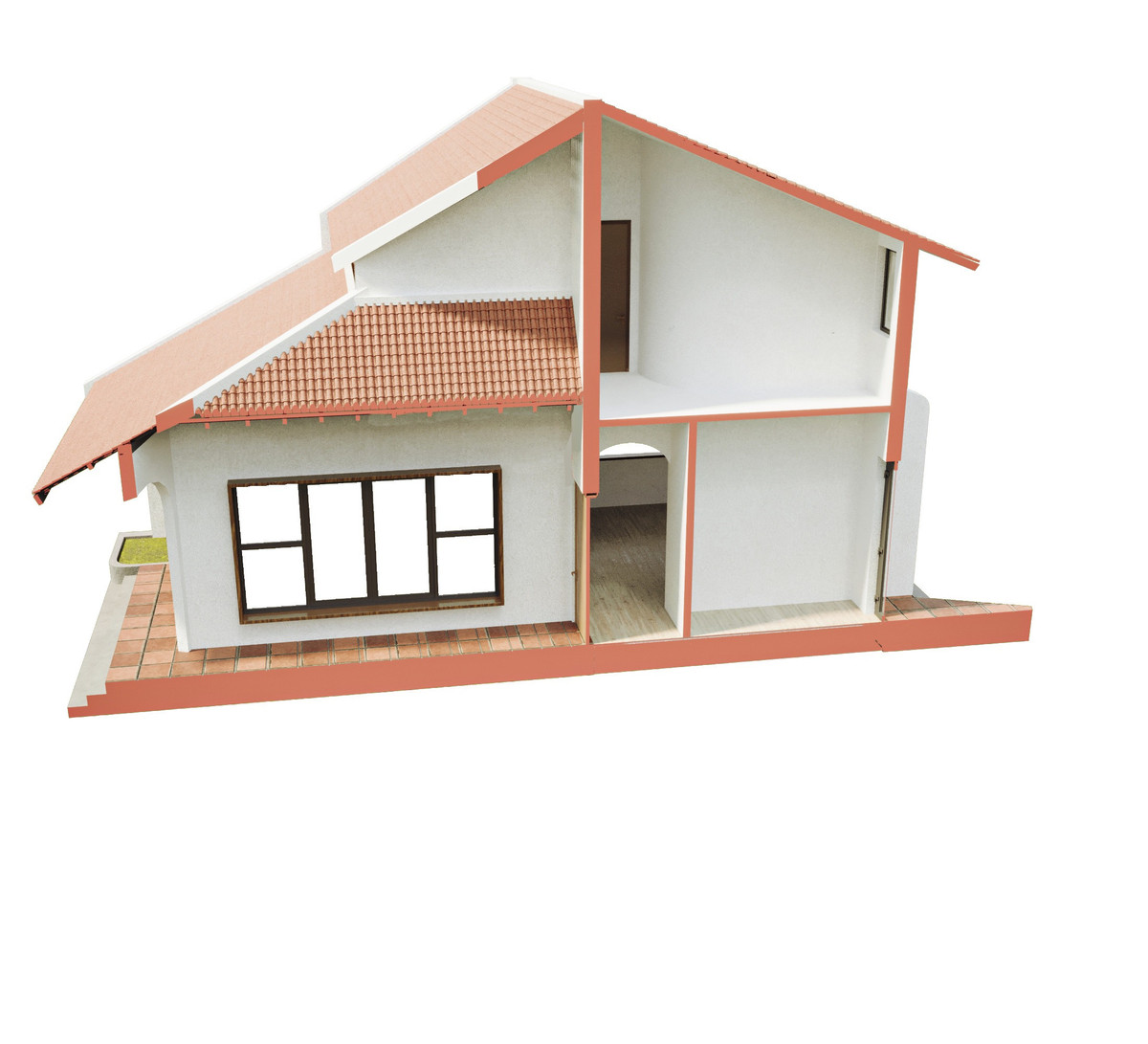 Nha mai doc truyen thong o Ha Noi quanh nam mat me voi vuon cay-Hinh-2