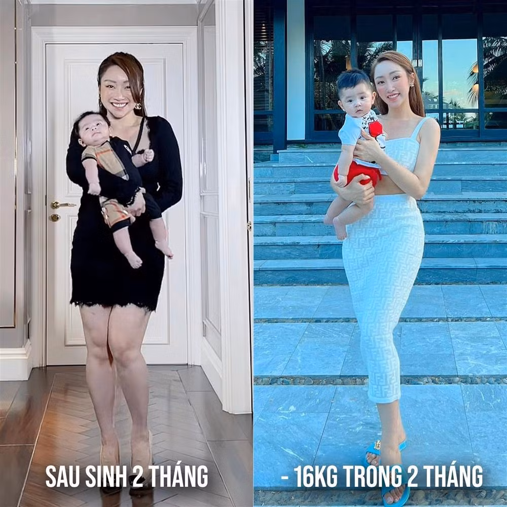 Bà xã của diễn viên Chi Bảo đã nhanh chóng lấy lại vóc dáng sau khi sinh. Chỉ trong vòng 2 tháng, cô giảm 16 kg.