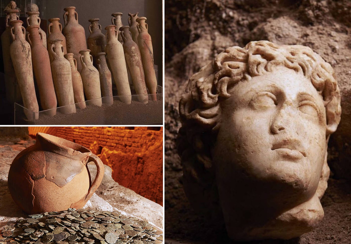 Ngày nay, du khách có thể đến địa điểm du lịch này để chiêm ngưỡng những ngôi nhà của người La Mã thuộc tầng lớp thượng lưu cổ đại. Khu vực cũng trưng bày hàng trăm hiện vật được tìm thấy trong quá trình khai quật bao gồm các bức tượng nhỏ bằng đất nung, đồ gốm châu Phi, gạch khảm và hơn 800 đồng xu. Ảnh: My Best Place.