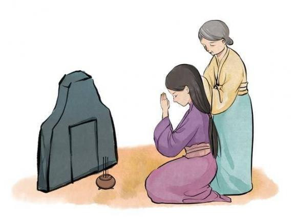 “Mo co ho thi con chau ngheo, ba vat ben mo thi sinh phu quy”