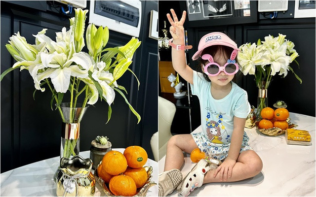 Để tạo không khí vui vẻ, trong nhà cô không thể thiếu hoa. "Vẫnthích nhất chơi hoa ly kép... Hoa gì mà khoẻ đẹp chắc chắn, nhìn nóđẹp và từng cành vững vàng. Mê lắm, ngồi ngắm là thấy đủ an yênrồi". Nữ ca sĩ cho biết.